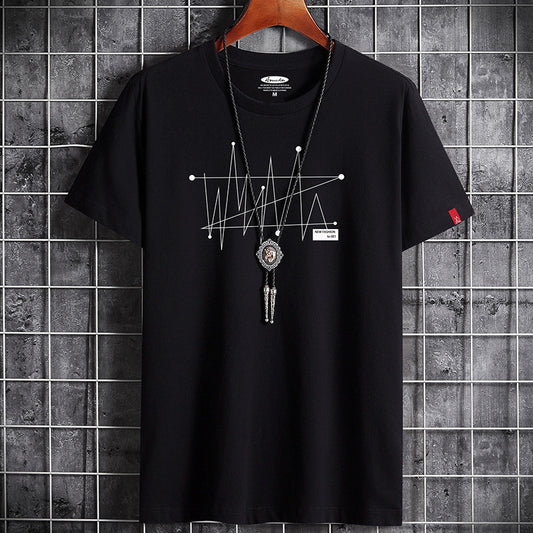 Men's Casual Graphic Oversized T-Shirt
