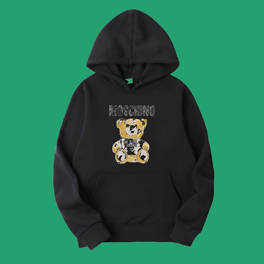 Moschino Teddy Printed Oversized Hoodie for Mens