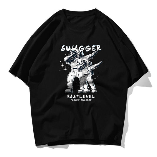 Mens Astronaut Swagger Printed Oversize T-Shirt