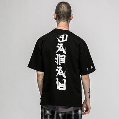 Retro Style Trend Oversized T-Shirt for Mens backside