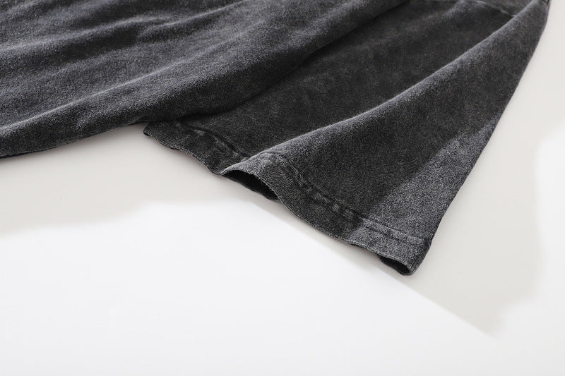 Men's Digital Printed Backbone Oversized T-Shirt sleeves