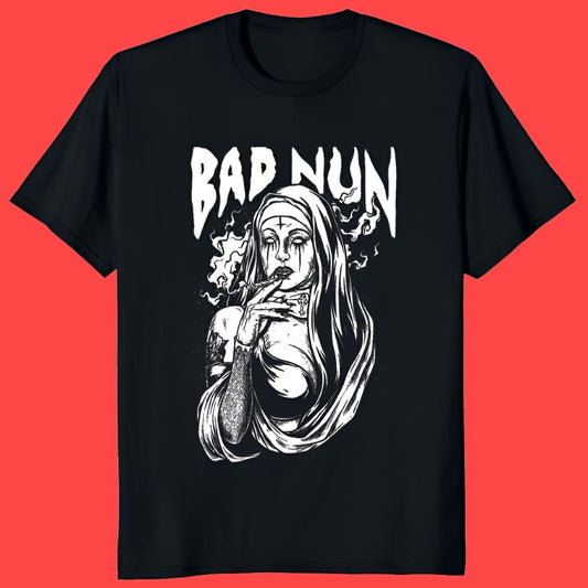 Men's Bad Nun Digital Printed Oversized T-Shirt