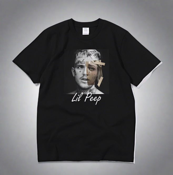 Men's Lil Peep Printed Oversized T-Shirt frontside