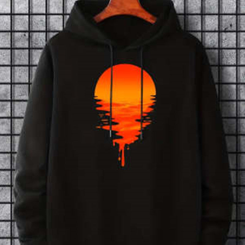 Men's Sunset Printed Oversized Hoodie – Oneblac