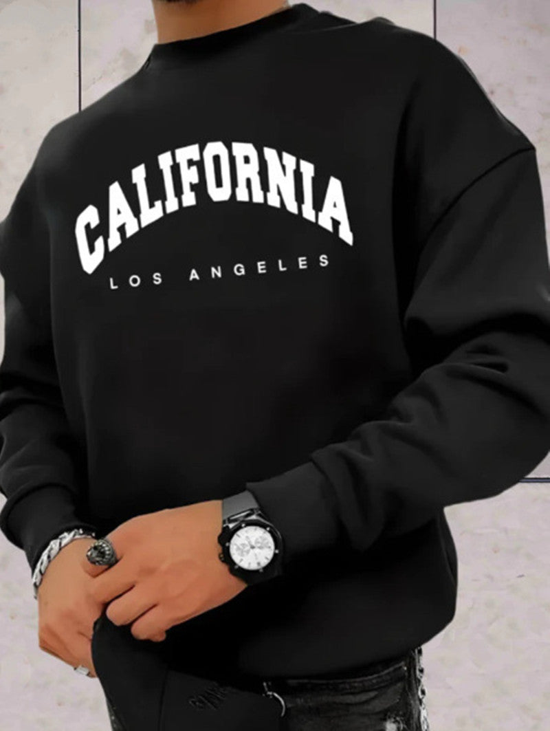 Men's California Printed Oversized Sweatshirt 