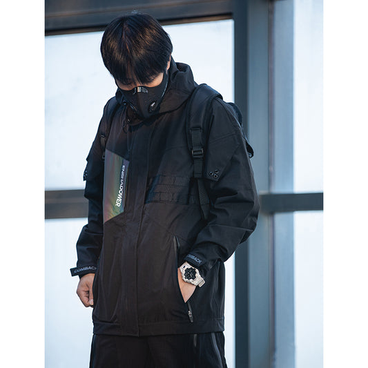 Korean Style Oversized Solid Black Jacket 