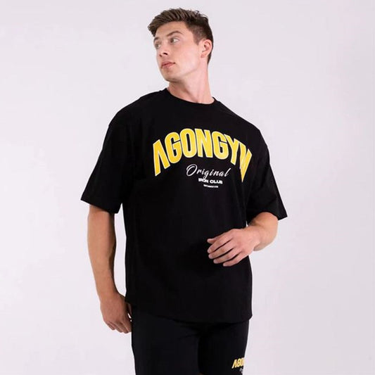 Agon Gym Printed Oversized T-Shirt for Mens frontside