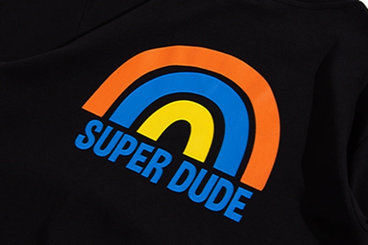 Men's Super Dude Printed Oversized T-Shirt print