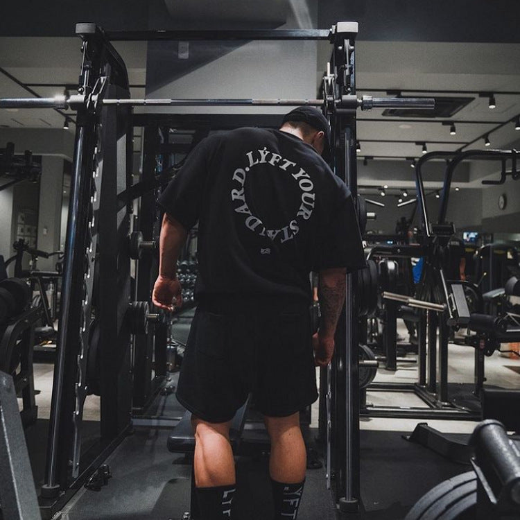 Lyft Your Standards Printed Oversized Gym T-Shirt 