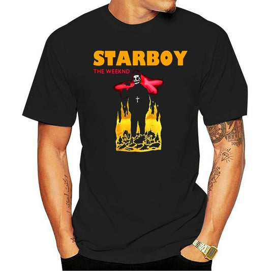 Men's Weekend Starboy Printed Oversized T-Shirt