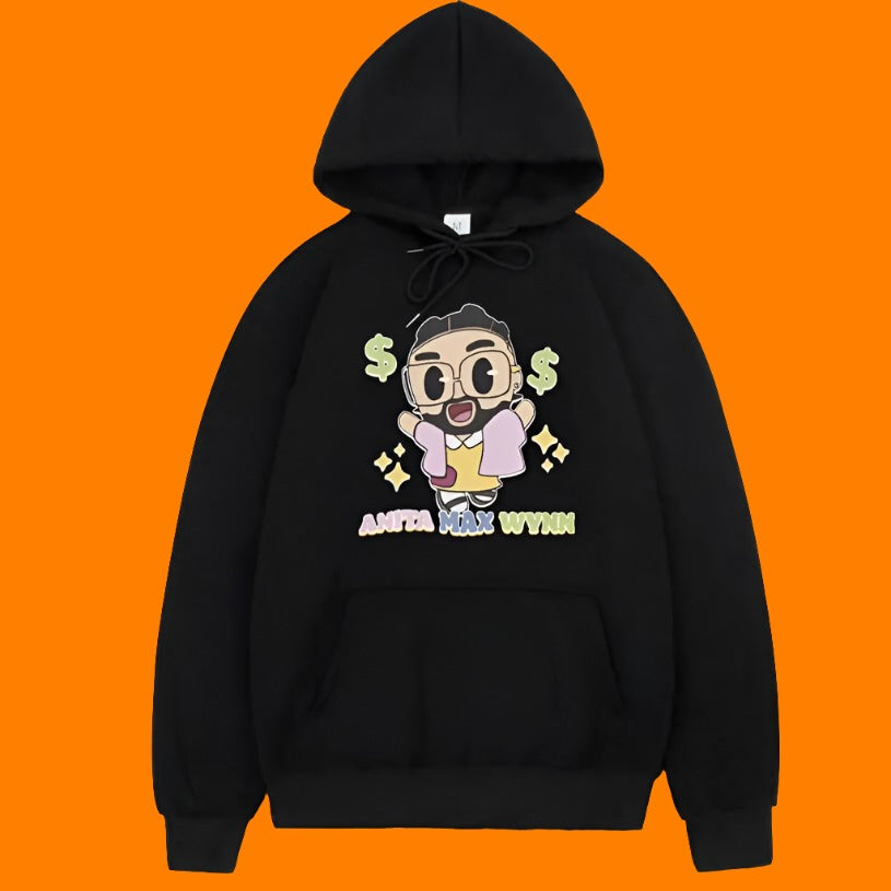 American Cartoon Character Printed Oversized Hoodie [black hoodie mens, custom hoodies, hoodies black friday and essential black hoodies]