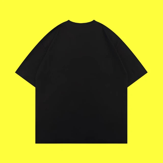 Mens stylish Heart Break Printed Oversized T-Shirt [black graphic tees, custom t shirts, graphic tees, custom tee shirts, t shirt outlet and oversized t shirt] backside