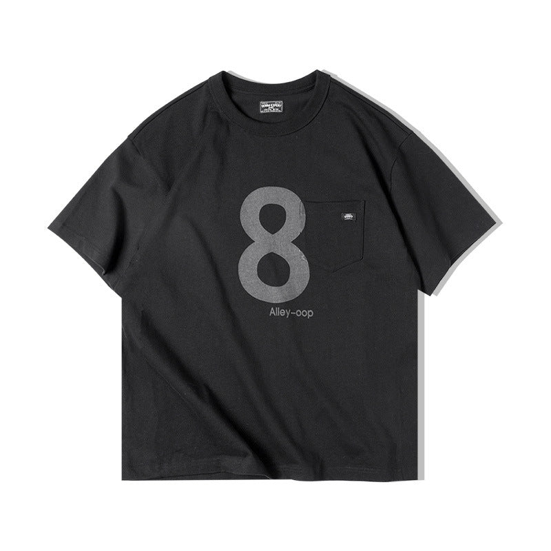 No 8 Digital Printed Oversized T-Shirt product