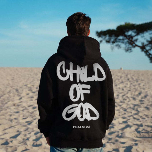 Child of God Printed Oversized Hoodie for Mens