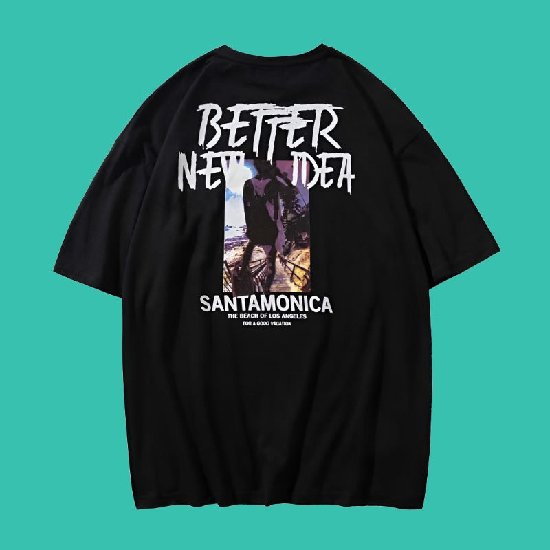 Mens Better New Idea Printed Oversized T-Shirt
