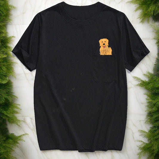Men's Dog Printed Oversized Casual T-Shirt 