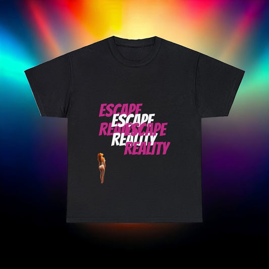 Escape Reality Printed Oversized Casual T-Shirt
