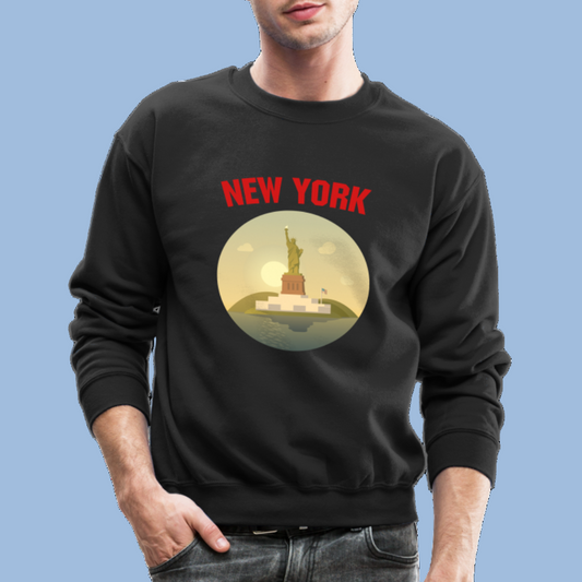 Men's New York Printed Sweatshirt - blackMen's New York Printed Sweatshirt frontside 1