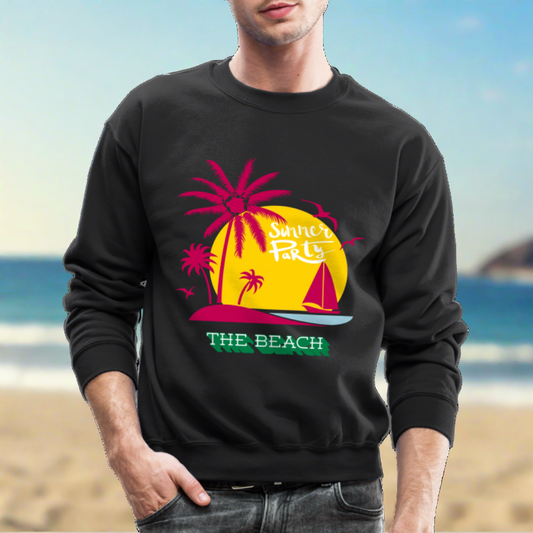 Summer Party Printed Casual Sweatshirt with men 1
