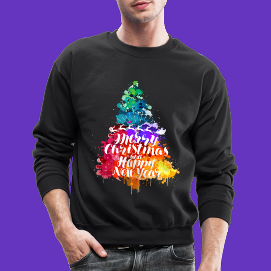Merry Christmas Printed Oversized Sweatshirt with men 1